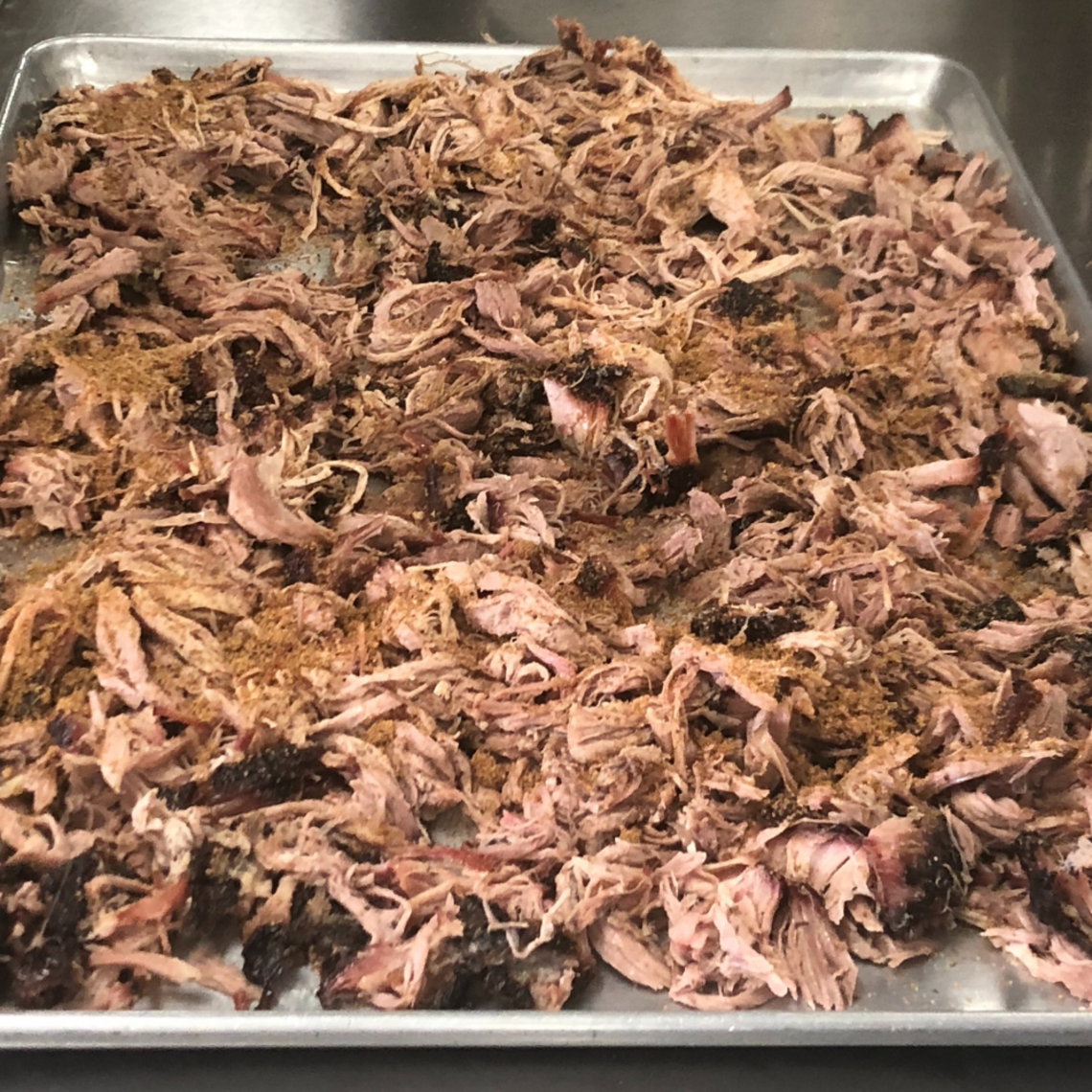 Order 1/2 Lb Pulled Pork food online from Woodchips Express store, Oxford Charter Township on bringmethat.com