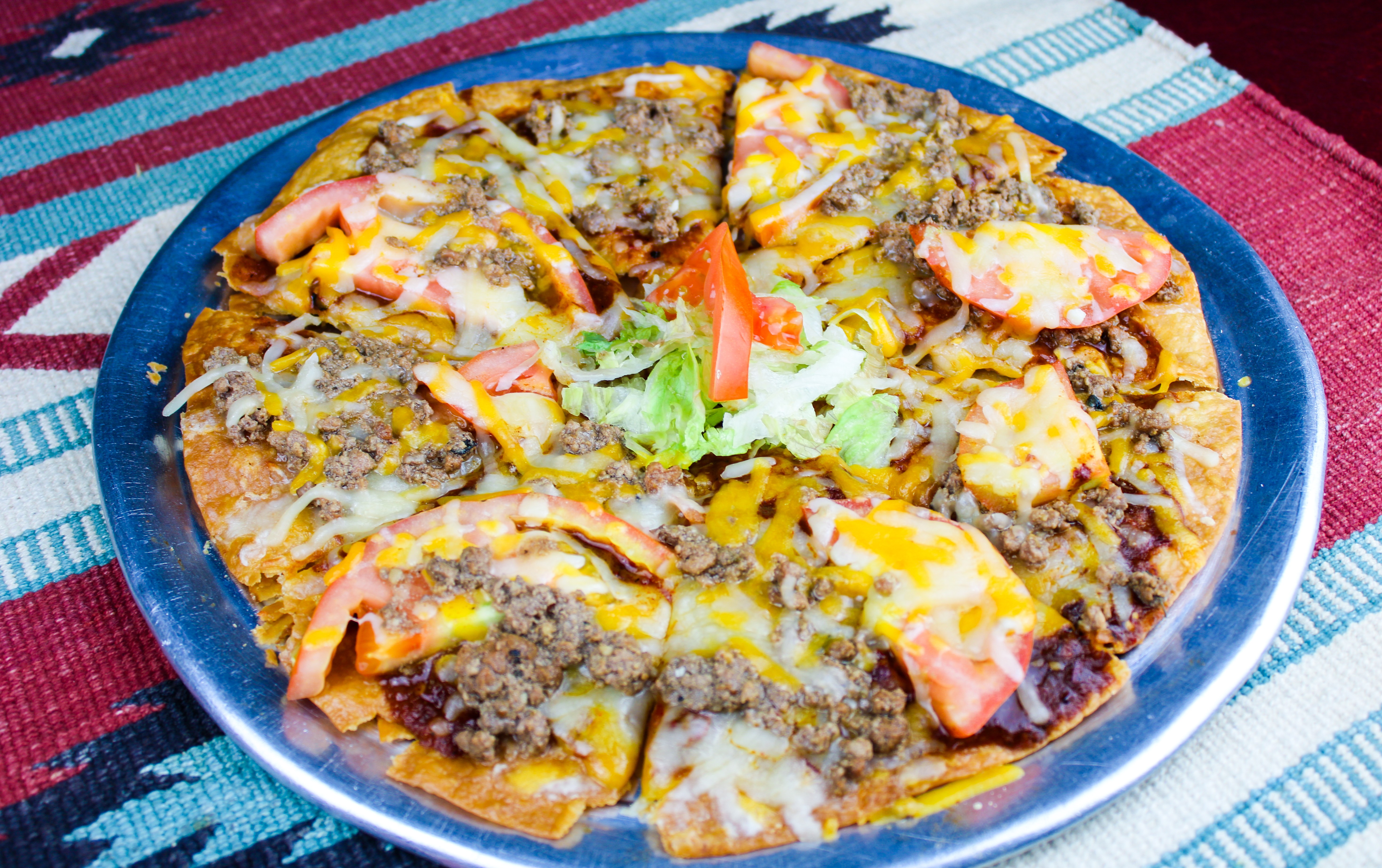 Order Deluxe with Ground Beef food online from Los Dos Molinos store, Mesa on bringmethat.com