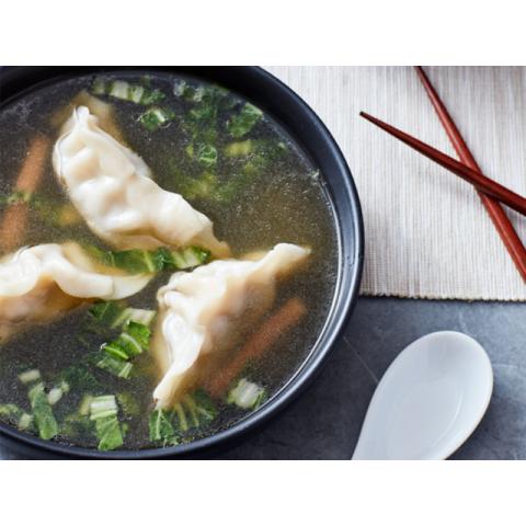 Order Dumpling Soup food online from Chikara Sushi & Asian Fusion store, Phoenixville on bringmethat.com