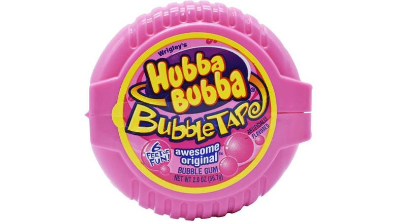 Order Wrigleys Hubba Bubba Bubble Tape Awesome Original Bubble Gum 2.0 oz food online from Valero Food Mart store, Murrayville on bringmethat.com