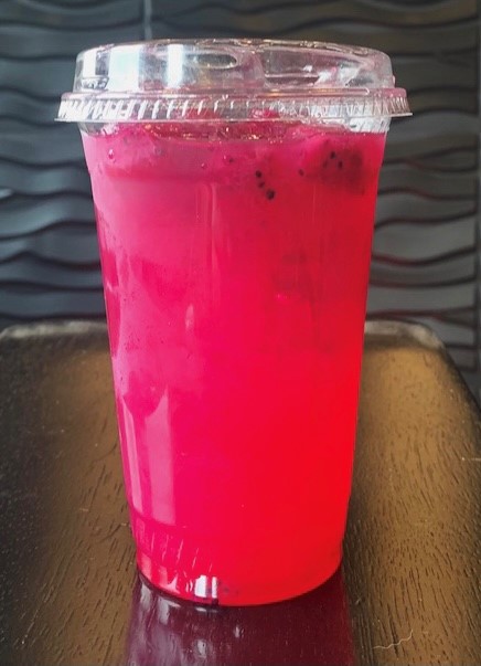 Order Dragonfruit Refresher food online from Smartbelly Smoothie Co. store, Crown Point on bringmethat.com