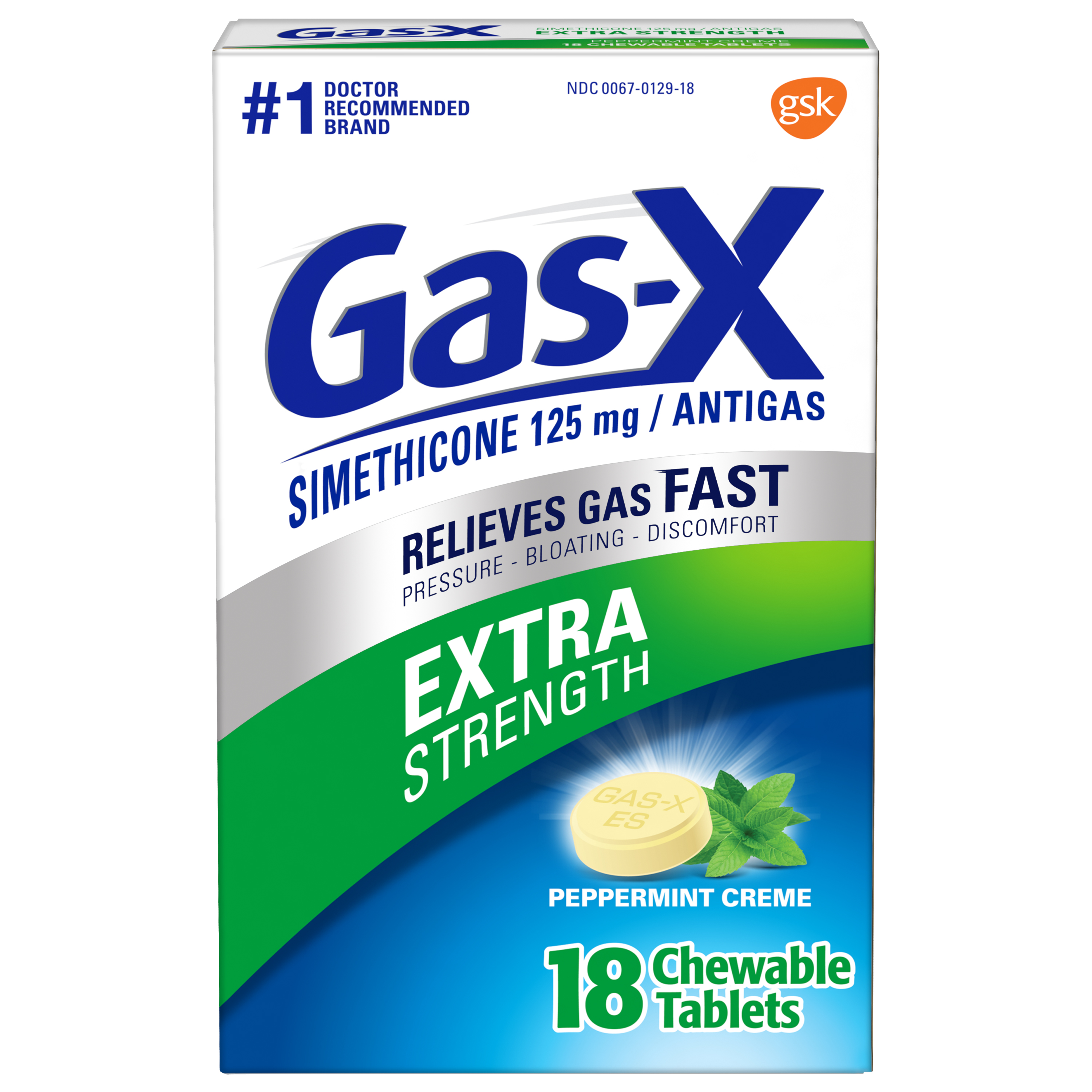 Order Gas-X Extra Strength Gas Relief Chewable Tablets, Peppermint Creme - 18 ct food online from Rite Aid store, Williamsville on bringmethat.com