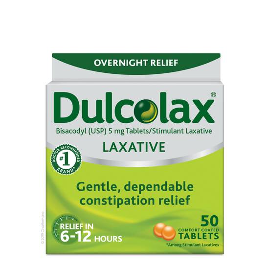 Order Dulcolax Laxative Comfort Coated Tablets 5 mg (50 ct) food online from Rite Aid store, Cortland on bringmethat.com