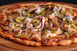 Order Gluten Free Four Meat Pizza food online from Mazzio Italian Eatery store, Norman on bringmethat.com