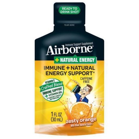 Order Airborne Immune and Natural Energy Support Shot Zesty Orange 1oz food online from 7-Eleven store, Burke on bringmethat.com