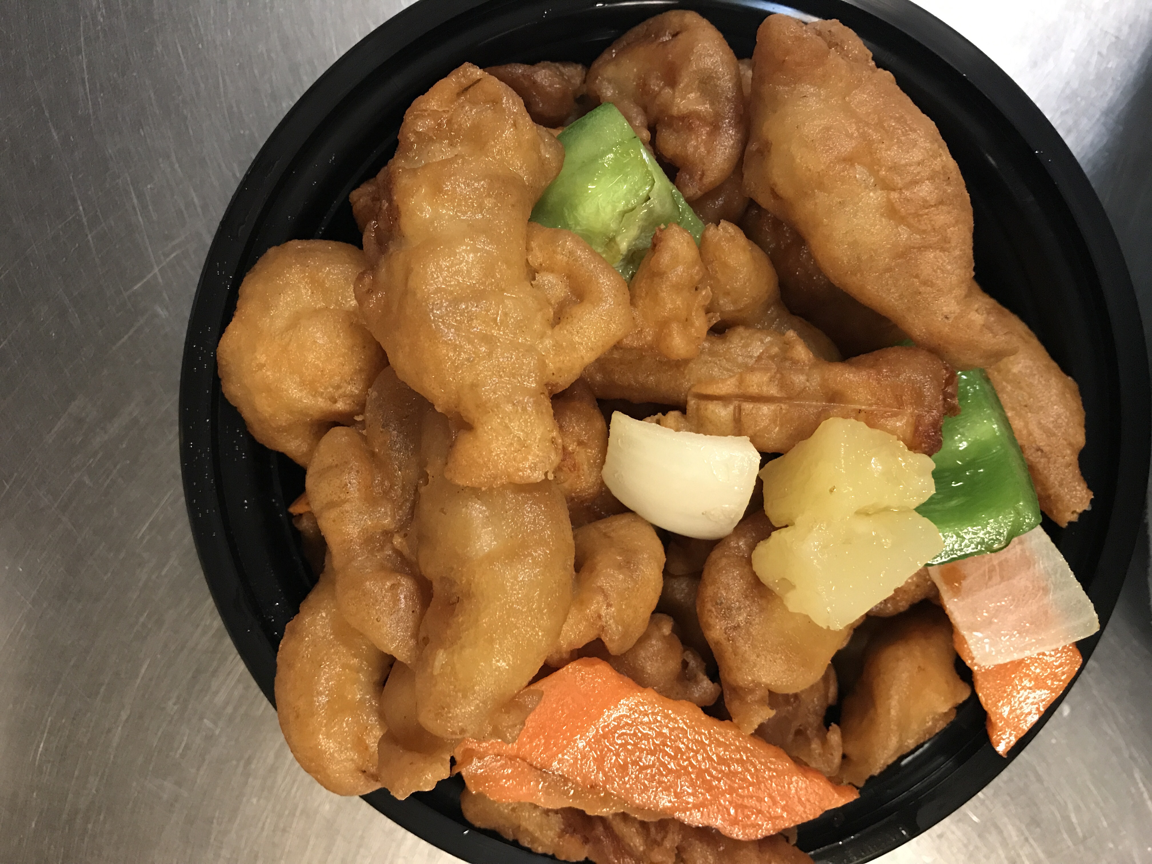 Order Sweet and Sour Chicken Dinner food online from Peking Express store, Alexandria on bringmethat.com