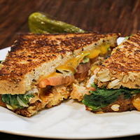 Order Grilled Chicken Panini food online from Silver Spoon Diner store, Queens on bringmethat.com