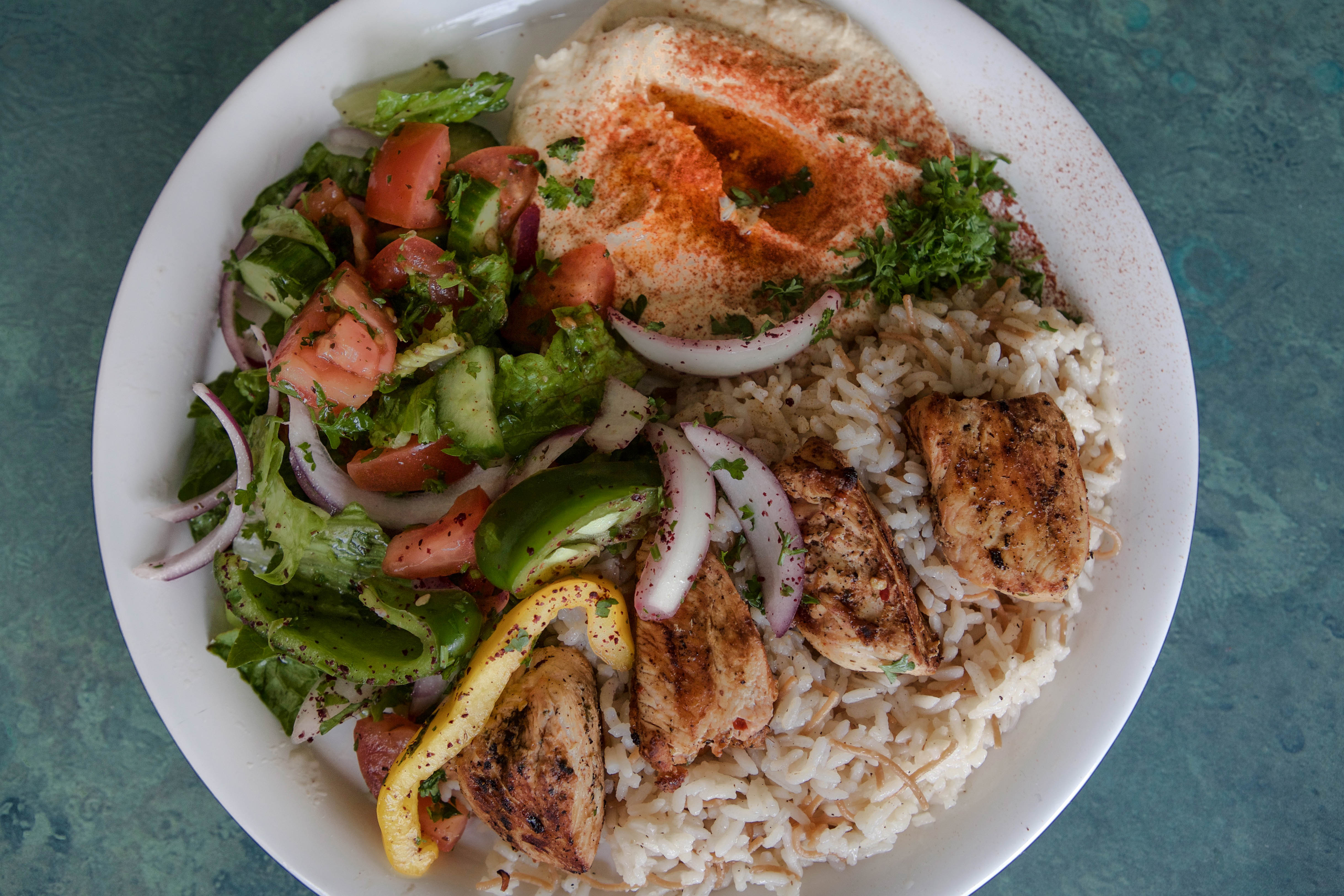 Order Chicken Kabob Lunch food online from Sultan Express store, Lansing on bringmethat.com