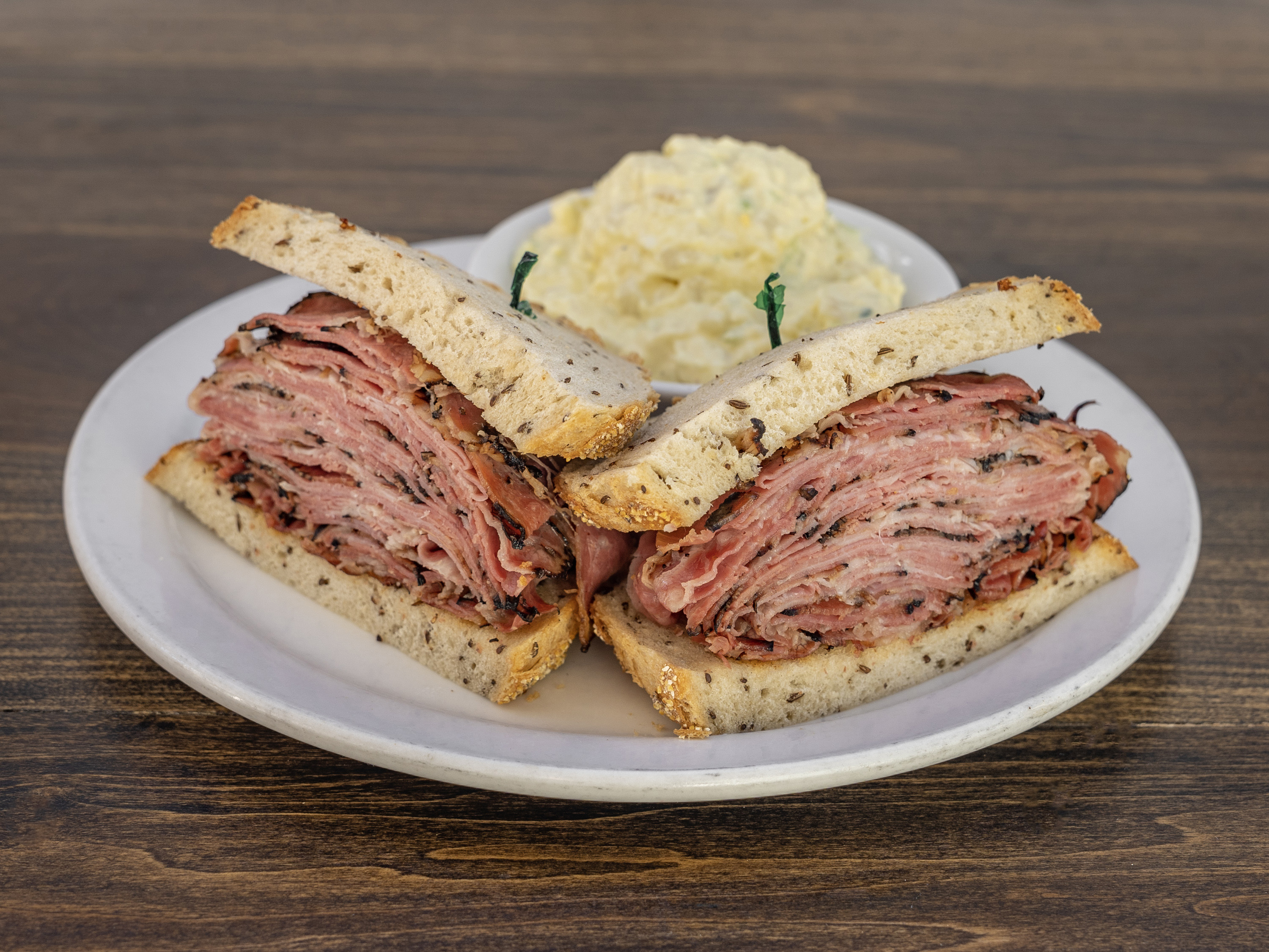 Order Pastrami Sandwich food online from Frank's Weiler's Deli store, Canoga Park on bringmethat.com