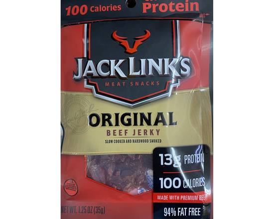 Order Jack Link's Original Beef Jerky 1.25oz  food online from Moby Liquor store, Los Angeles on bringmethat.com