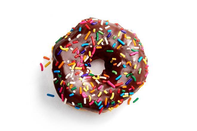 Order Chocolate Iced with Sprinkles food online from Shipley Donuts store, Kerrville on bringmethat.com