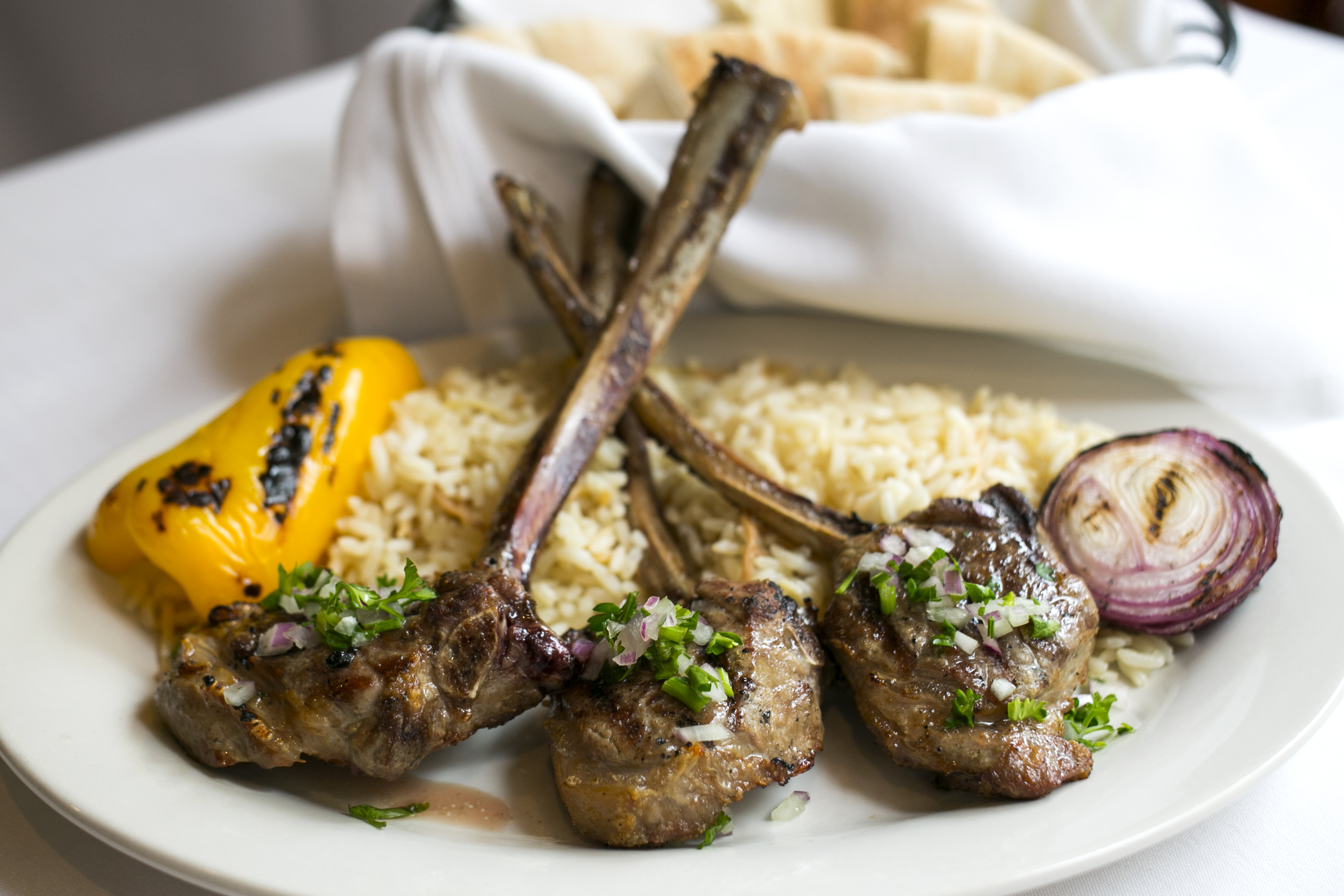 Order Lamb Chops food online from Sayat Nova Armenian Restaurant store, Chicago on bringmethat.com
