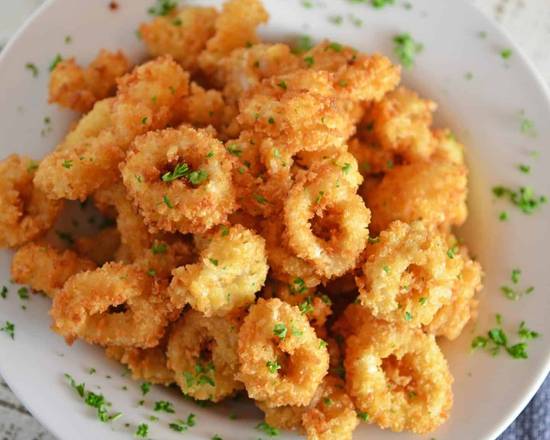 Order Fried Calamari food online from George's Greek Grill-Fig at 7th store, Los Angeles on bringmethat.com