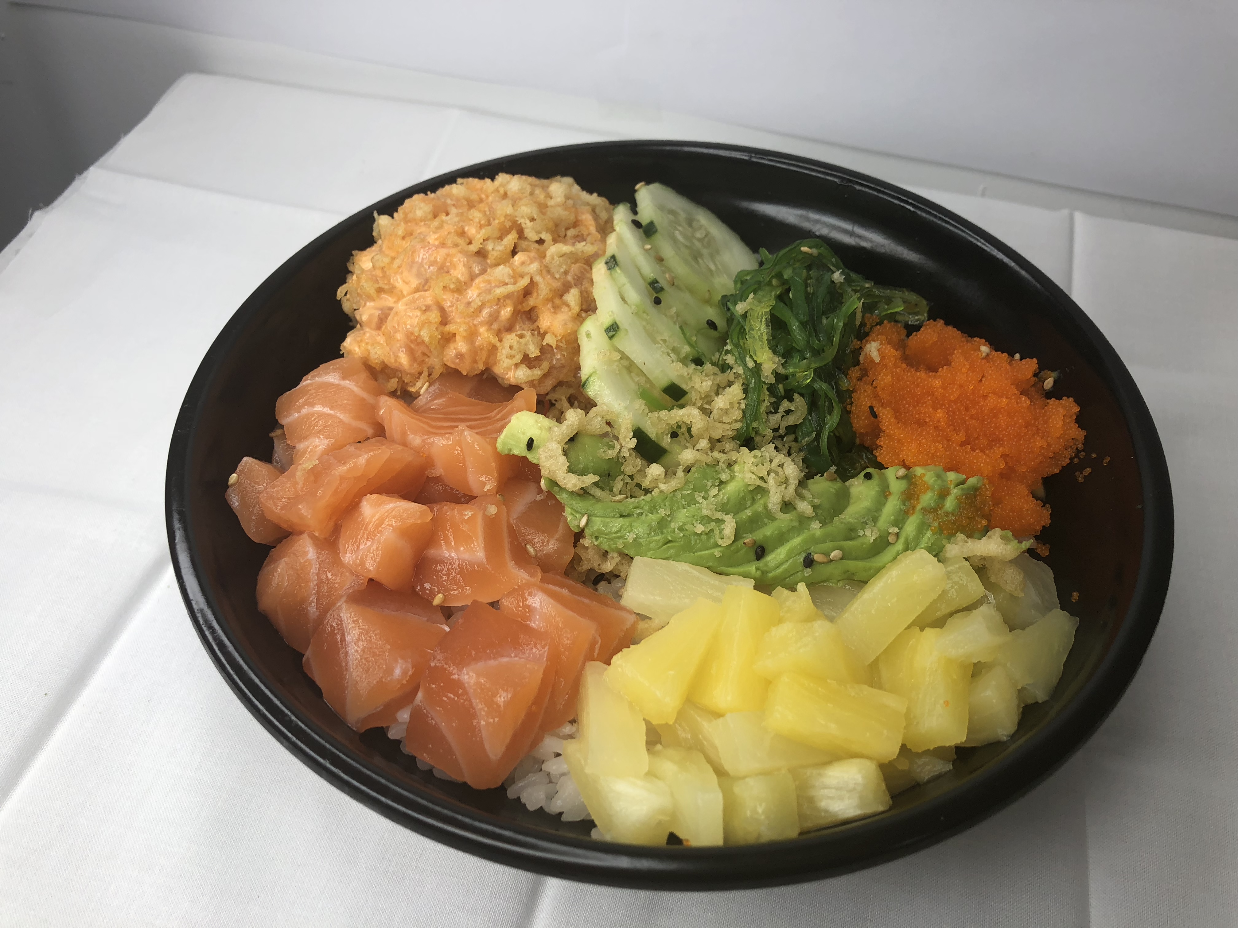 Order 2. Salmon Lover Poke Bowl food online from A Little More store, Columbia on bringmethat.com