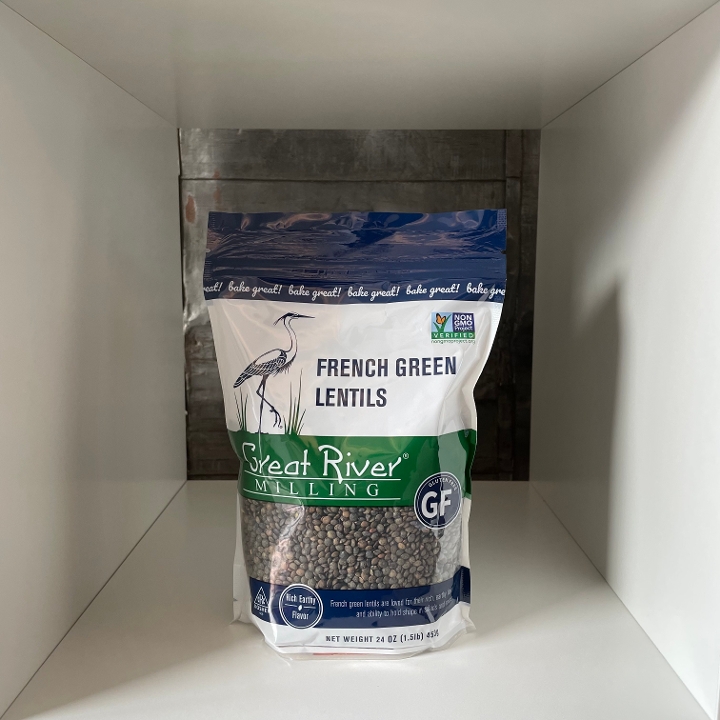 Order Great River Milling - French Green Lentils food online from Orkenoy store, Chicago on bringmethat.com