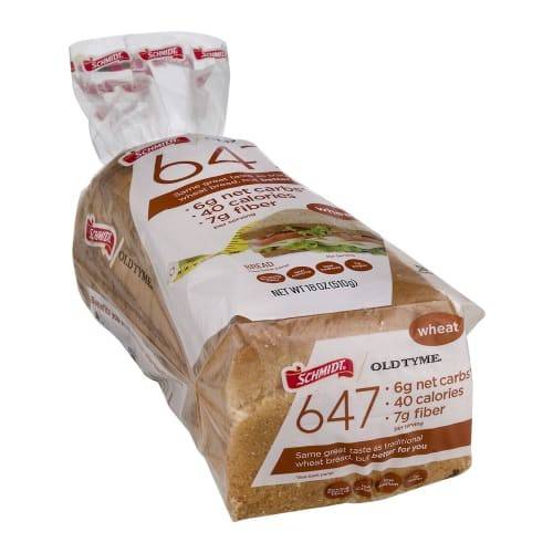 Order Schmidt · Old Tyme 647 Sliced Wheat Bread (18 oz) food online from Safeway store, Rehoboth Beach on bringmethat.com