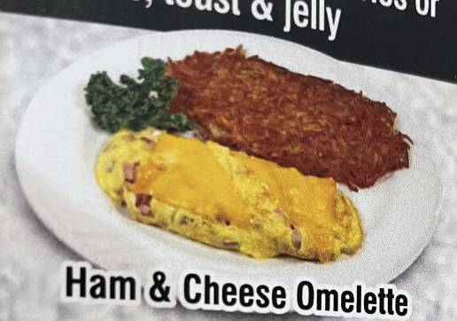 Order Ham & Cheese Omelette food online from Harry's Cafe- Katella Ave store, Stanton on bringmethat.com