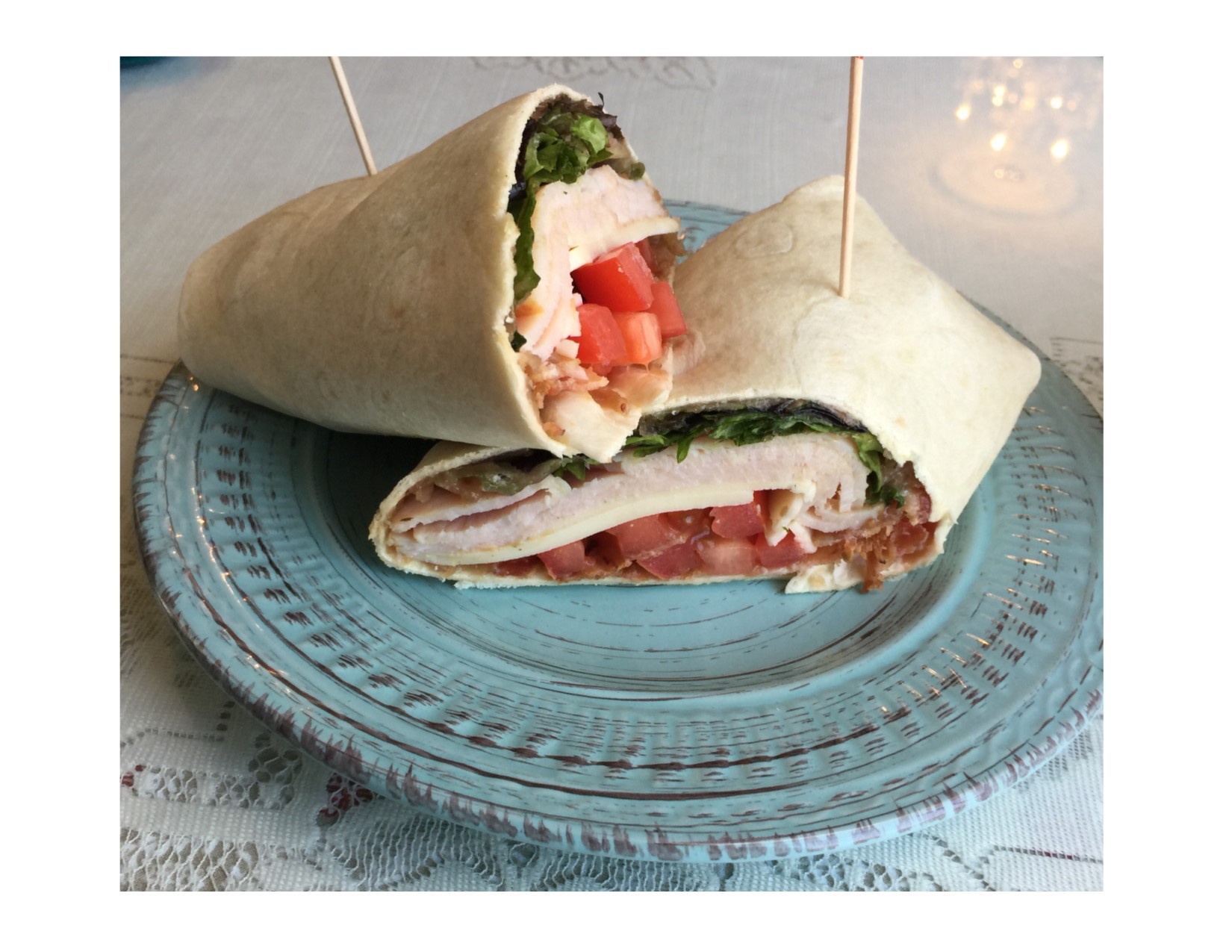 Order Turkey Provolone Wrap Sandwich with Red Onion Jam food online from Miss Hickory Tea Room store, Strongsville on bringmethat.com