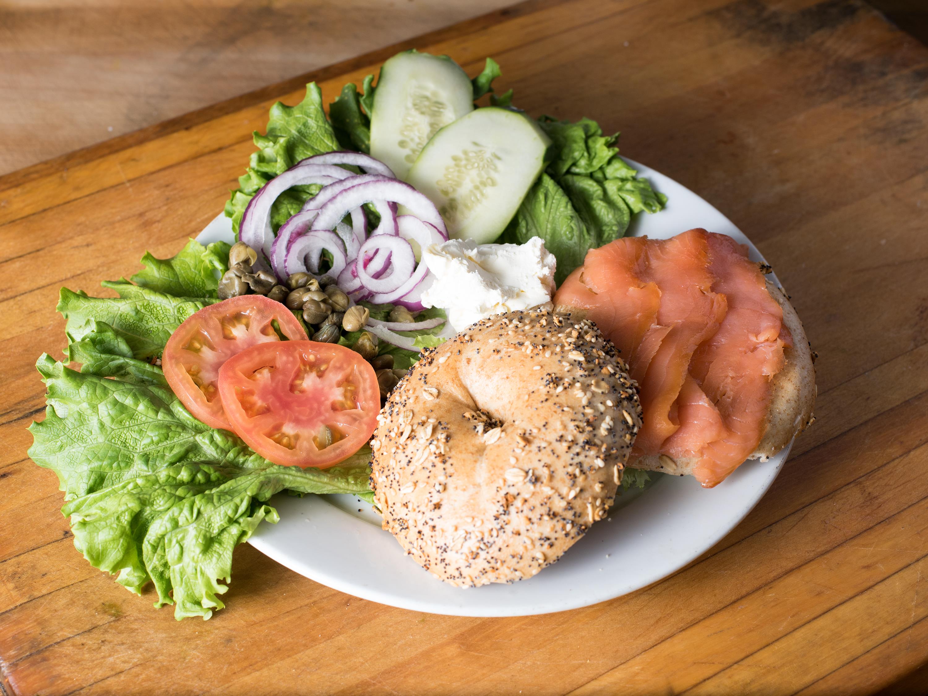 Order Lox Bagel Sandwich food online from Bread factory cafe store, New York on bringmethat.com