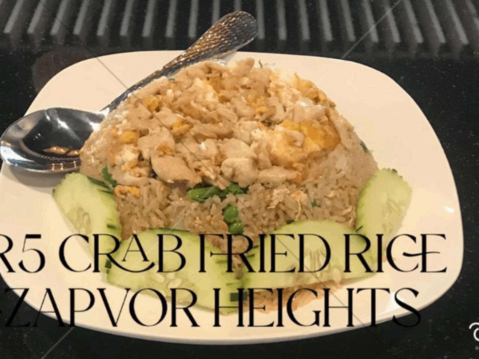 Order FR5 Crab Fried Rice food online from Thai Spice Restaurant store, Houston on bringmethat.com