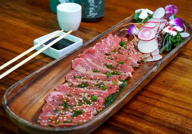Order BEEF TATAKI food online from Sushi Sake store, Key Largo on bringmethat.com