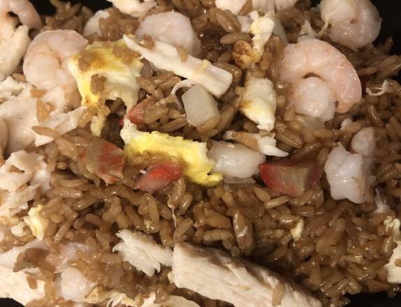 Order Chicken,Pork & Shrimp with Fried Rice  food online from China City store, Aliquippa on bringmethat.com