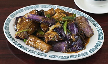 Order J5. Eggplant with Spicy Garlic Sauce food online from Wok Shop Cafe store, San Francisco on bringmethat.com