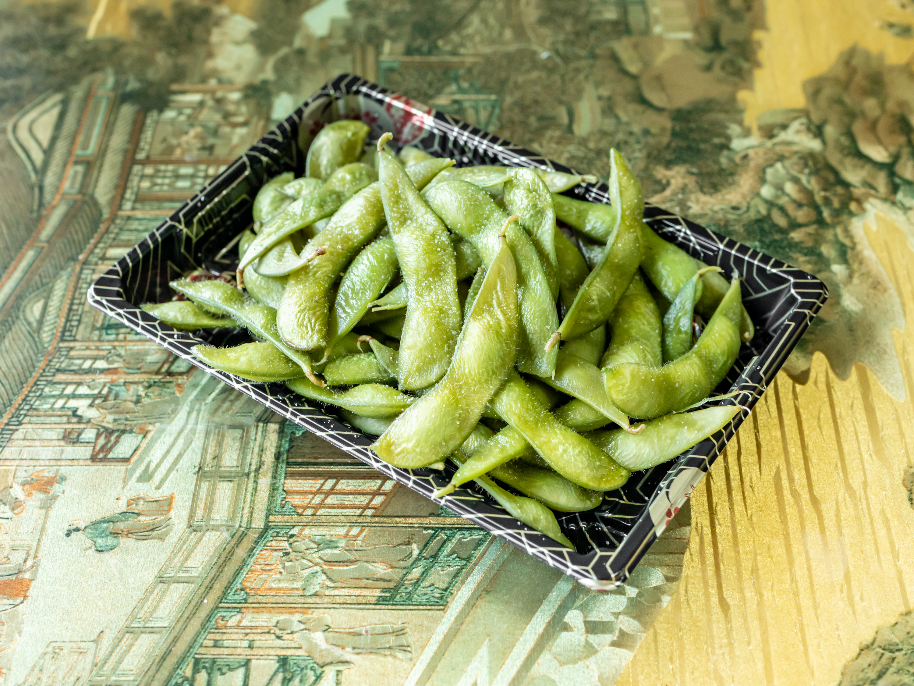 Order S20. Broiled Japanese Edamame food online from New Rooster Kitchen store, Mastic Beach on bringmethat.com