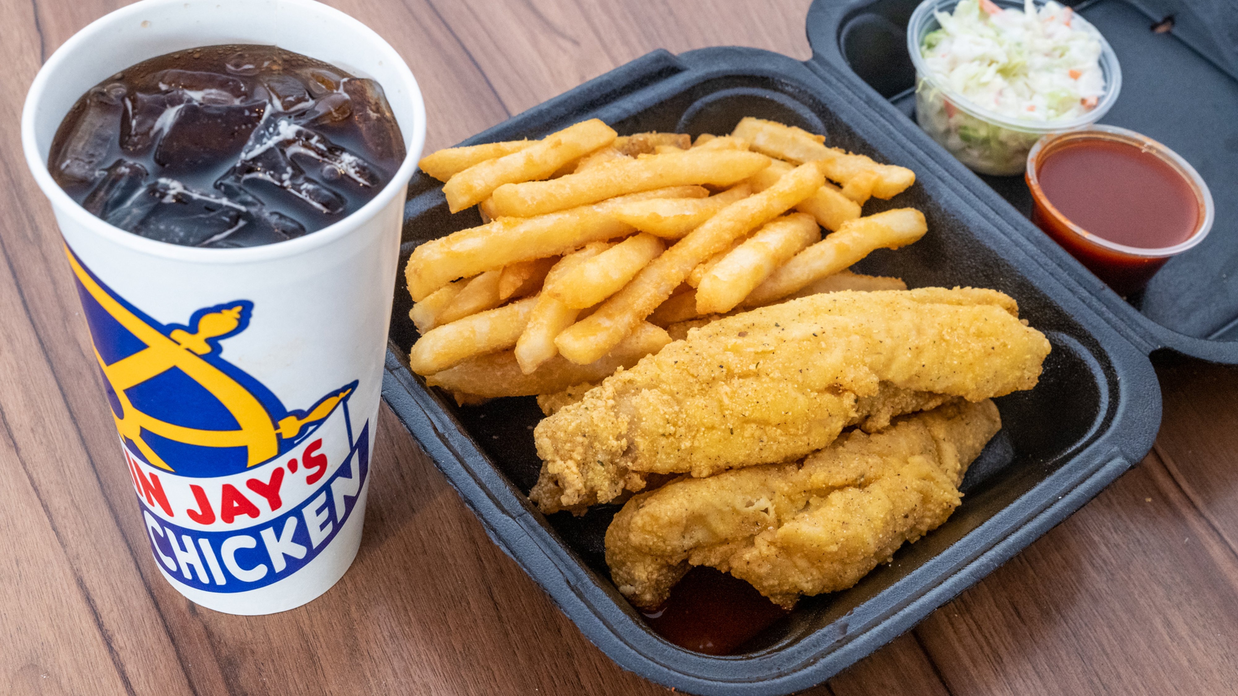 Order Perch (3 Pieces) Combo food online from Captain Jay's Fish & Chicken store, Southfield on bringmethat.com