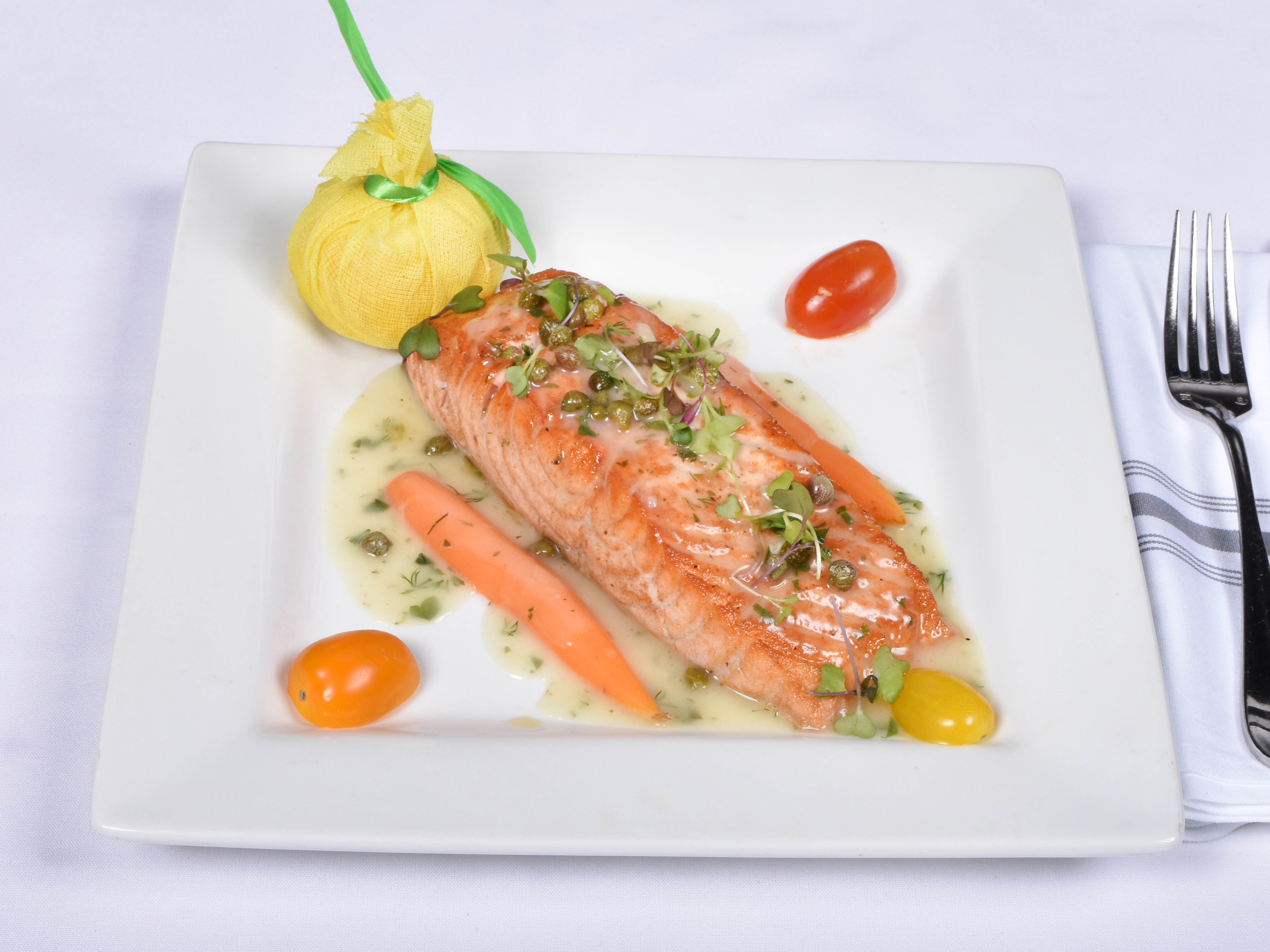 Order Filet of Salmon food online from Blackstones Grille store, Southport on bringmethat.com