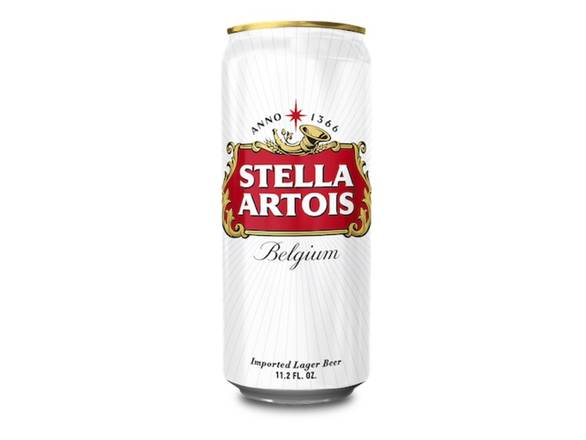 Order Stella Artois - 12x 11.2oz Cans food online from S H Liquor Market store, Los Angeles on bringmethat.com