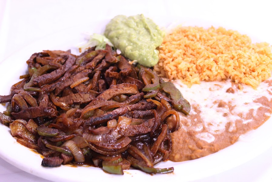 Order Fajitas Steak Plate food online from Los Pinos Mexican Food store, Concord on bringmethat.com