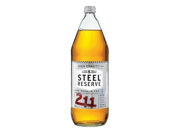 Order Steel Reserve 211 High Gravity Lager Beer - 40oz Bottle food online from Kirby Food & Liquor store, Champaign on bringmethat.com