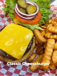 Order Classic Cheeseburger food online from Parkside Sports Grille store, Newton Grove on bringmethat.com