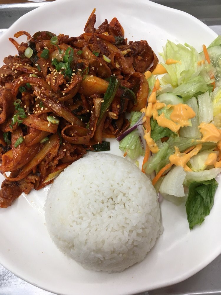 Order Spicy Pork Over Rice food online from Han Nam store, Fort Lee on bringmethat.com