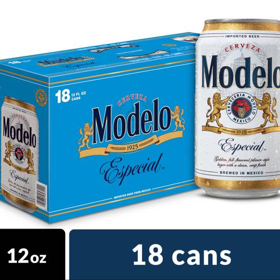 Order Modelo 18 pack cans food online from Round Up Liquor & Grocery store, Wildomar on bringmethat.com