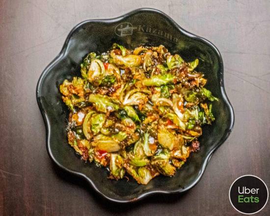 Order Brussels Sprouts food online from Kazama Ramen Bar store, Tulsa on bringmethat.com