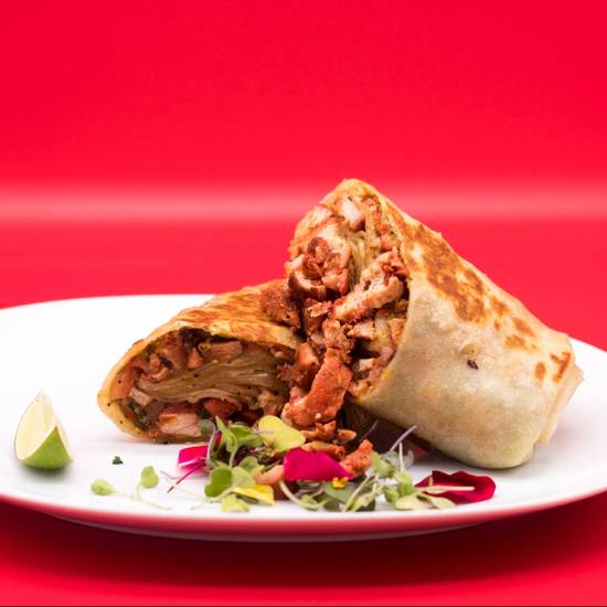 Order Pollo Adobado Burrito food online from Fit Tacos Meal Prep & Catering store, San Diego on bringmethat.com