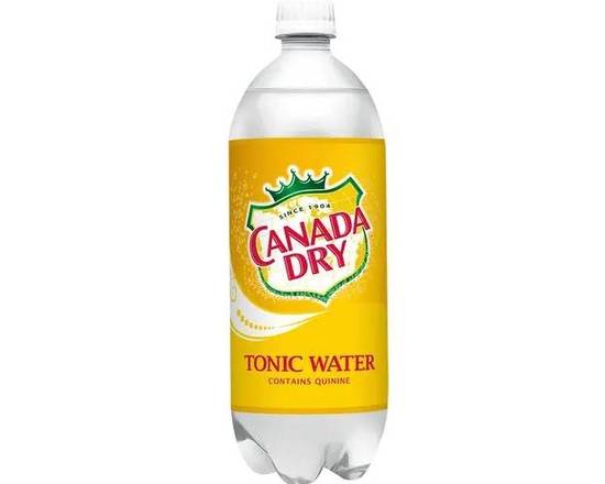 Order Canada Dry Tonic Water, 1L mixer food online from VALU DISCOUNT LIQUOR #1 store, Houston on bringmethat.com