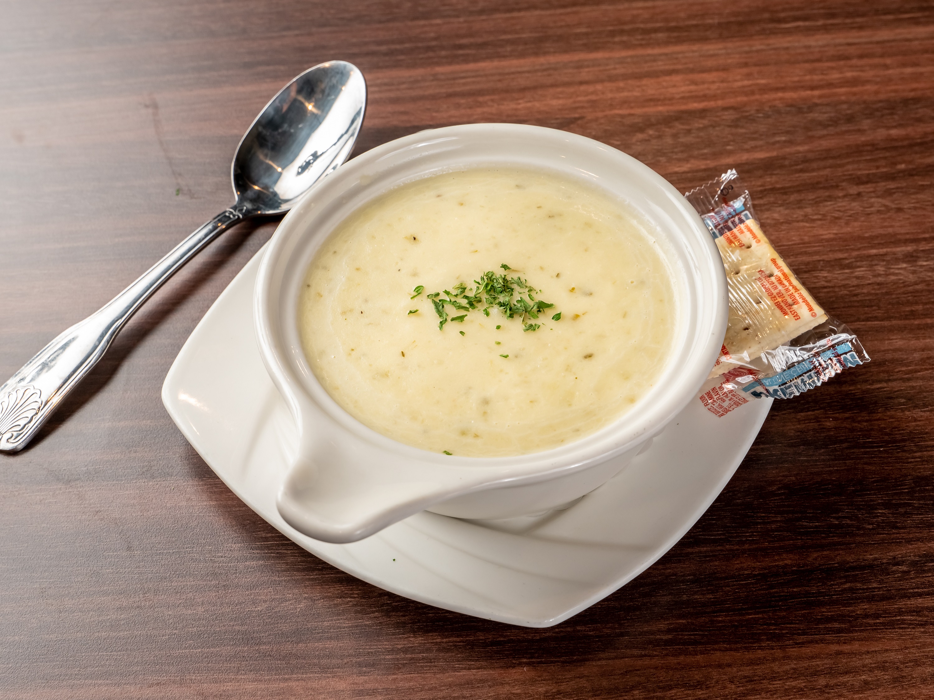 Order Creamy Potato Soup food online from James Joyce store, Patchogue on bringmethat.com