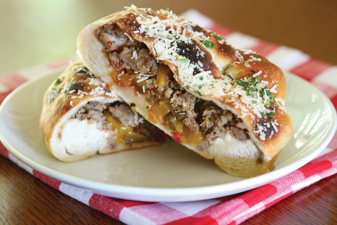 Order Steak & Cheese Stromboli - Small food online from Anthony's Pizza VII store, Martinsburg on bringmethat.com