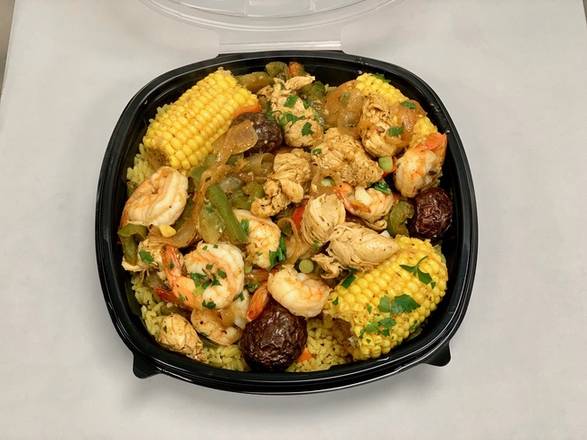 Order *Shrimp & Chicken Skillet food online from Bailey Seafood store, Buffalo on bringmethat.com