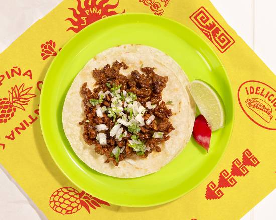 Order Chorizo Taco food online from La Pina Cantina Mexican Grill store, Foothill Ranch on bringmethat.com