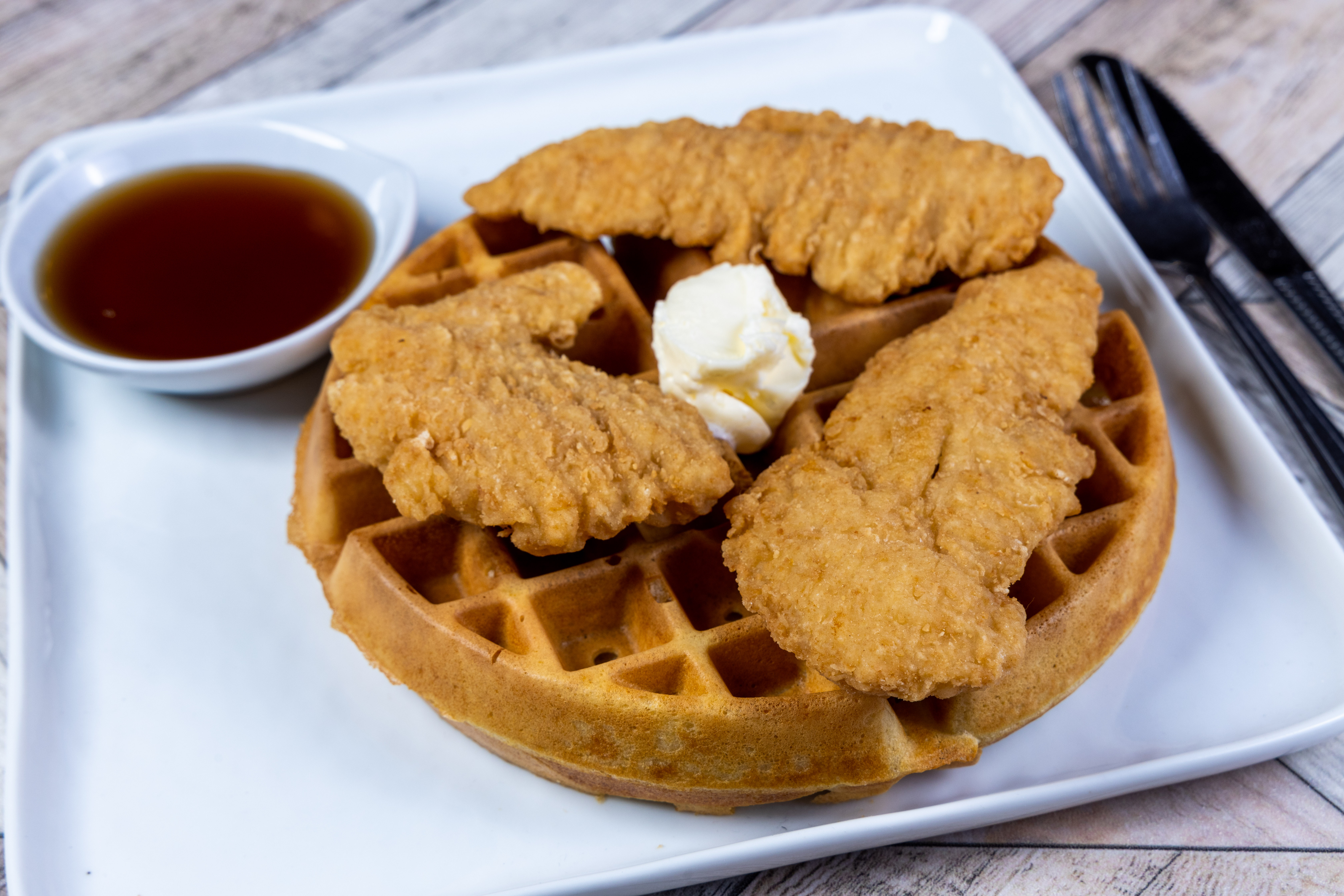 Order Chicken & Waffle food online from Top View Restaurant store, Chicago on bringmethat.com