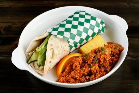 Order Veggie Pita food online from Lokma store, San Francisco on bringmethat.com