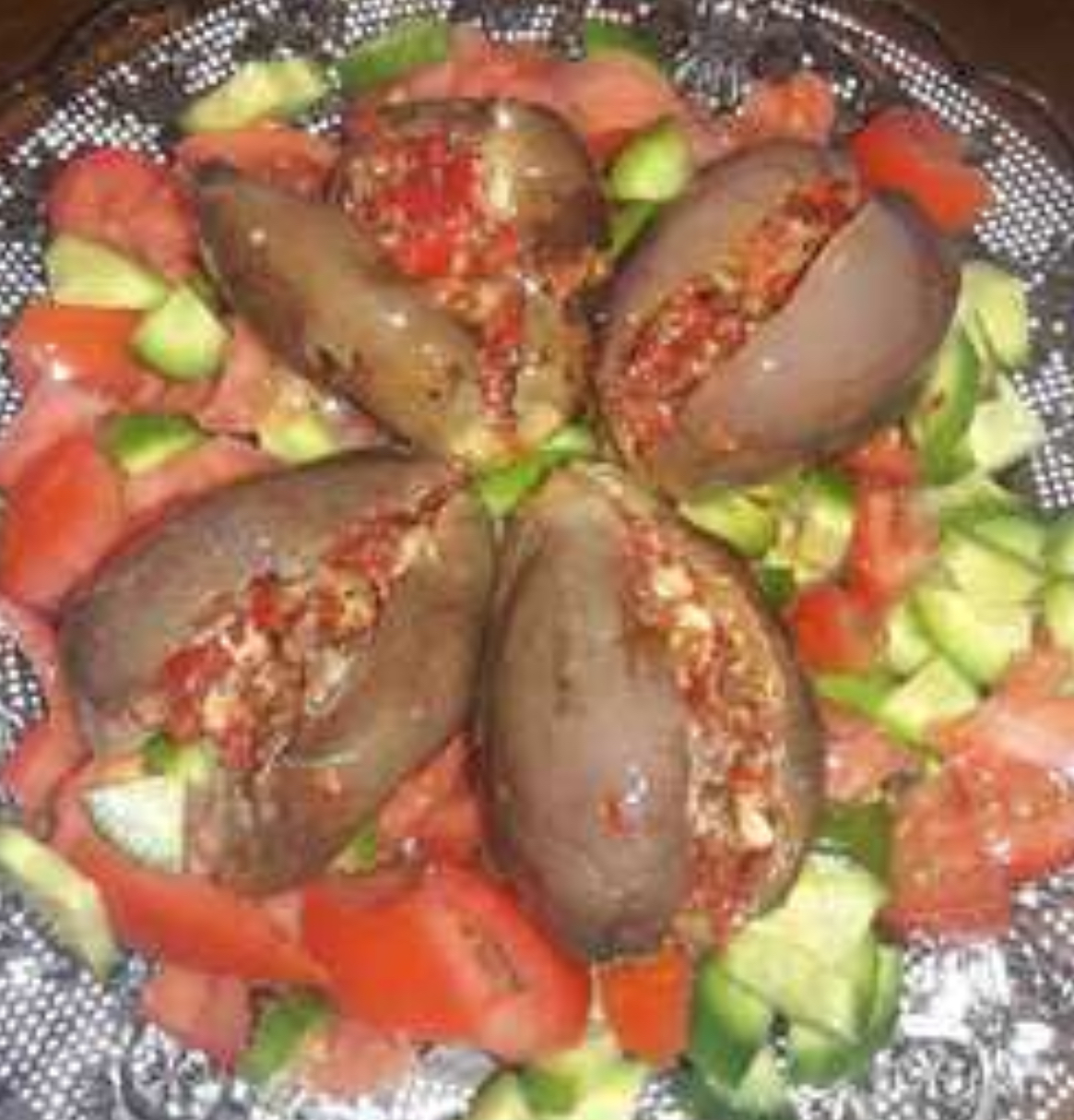 Order Mukdous (eggplants) Salad food online from Salam restaurant store, Chicago on bringmethat.com