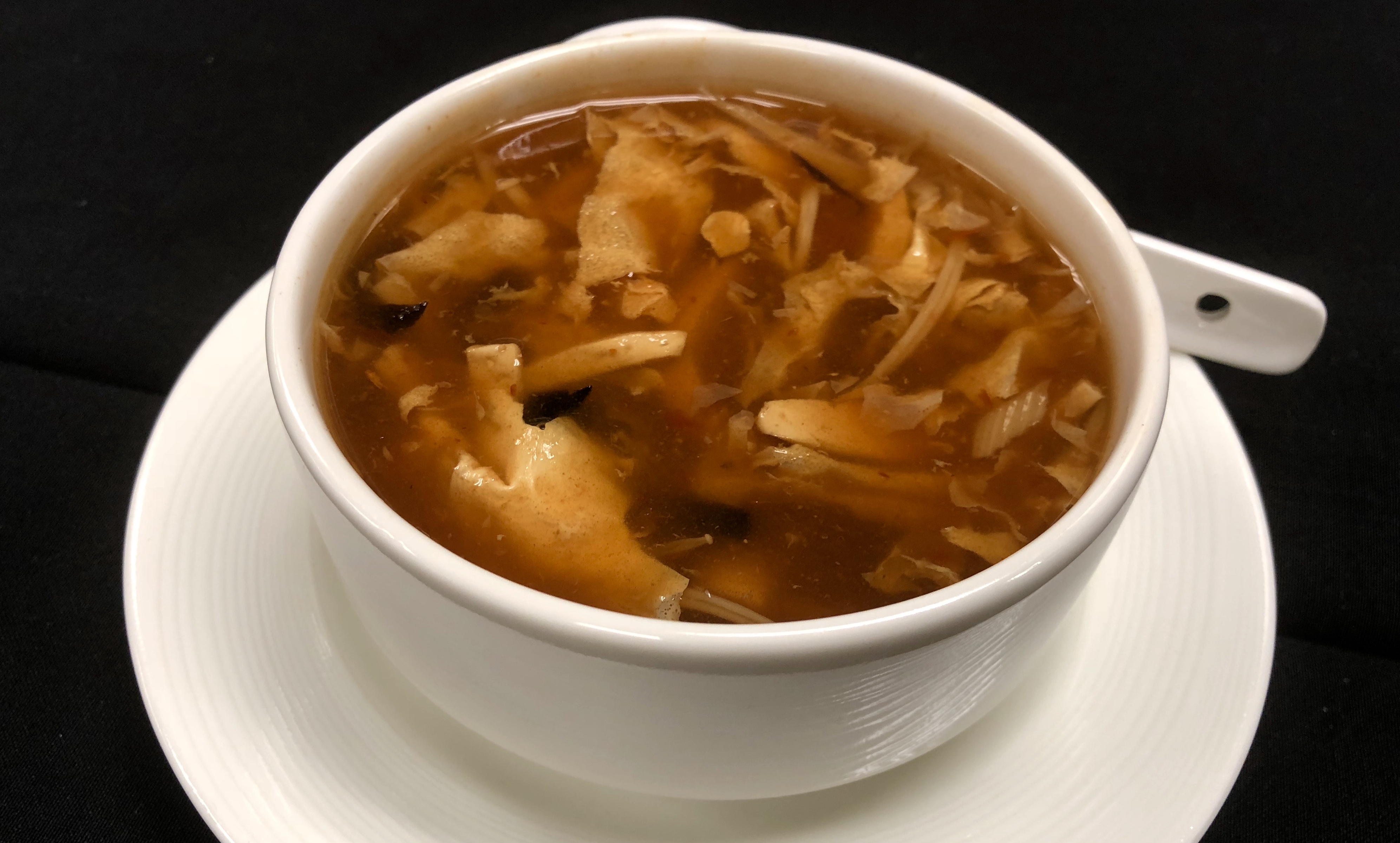 Order Hot and Sour Soup food online from Feng Shui Kitchen store, Waltham on bringmethat.com