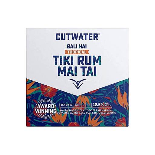 Order Cutwater Bali Hai Mai Tai Rum Ready to Drink (4PKC 12 OZ) 129300 food online from Bevmo! store, Ladera Ranch on bringmethat.com