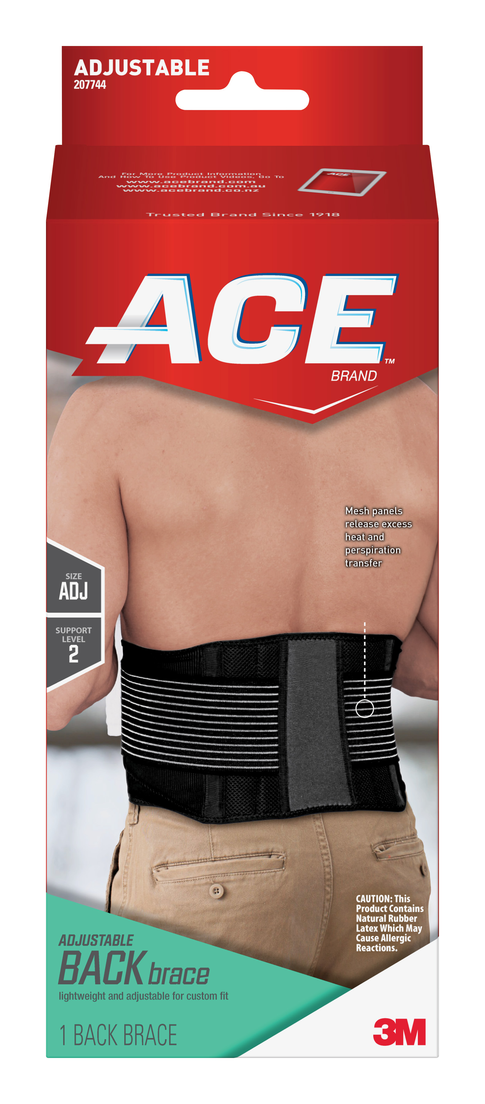 Order ACE Adjustable Back Brace, Support Level 2 food online from Rite Aid store, Williamsville on bringmethat.com