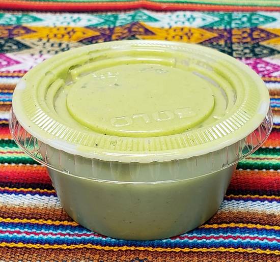 Order 2 oz. Green Sauce food online from Quechua's Peruvian Rotisserie Chicken and Cuisine store, Camp Hill on bringmethat.com
